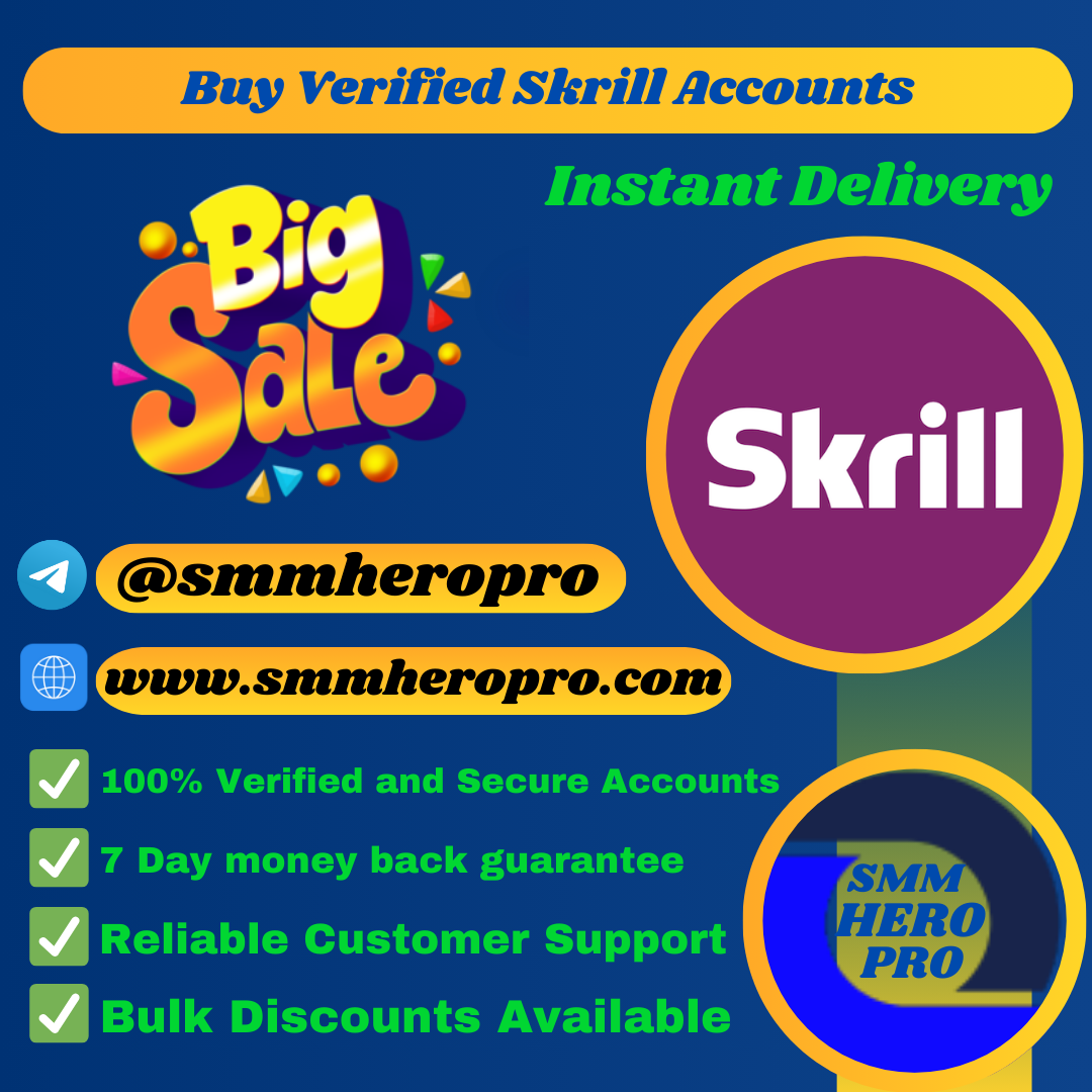 Buy Verified Skrill Accounts: Secure & Trusted Accounts