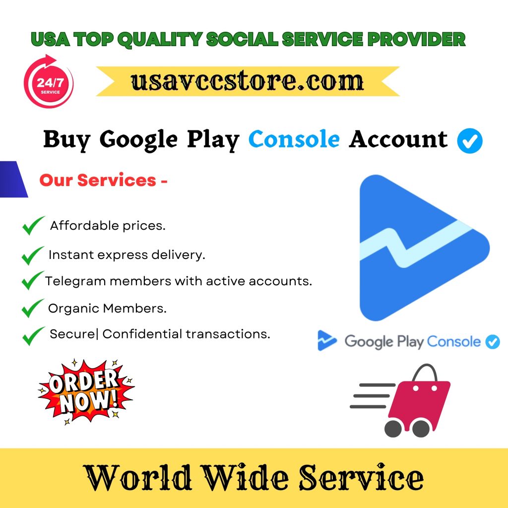 Buy Google Play Console Account - Verified | Instant Delivery.