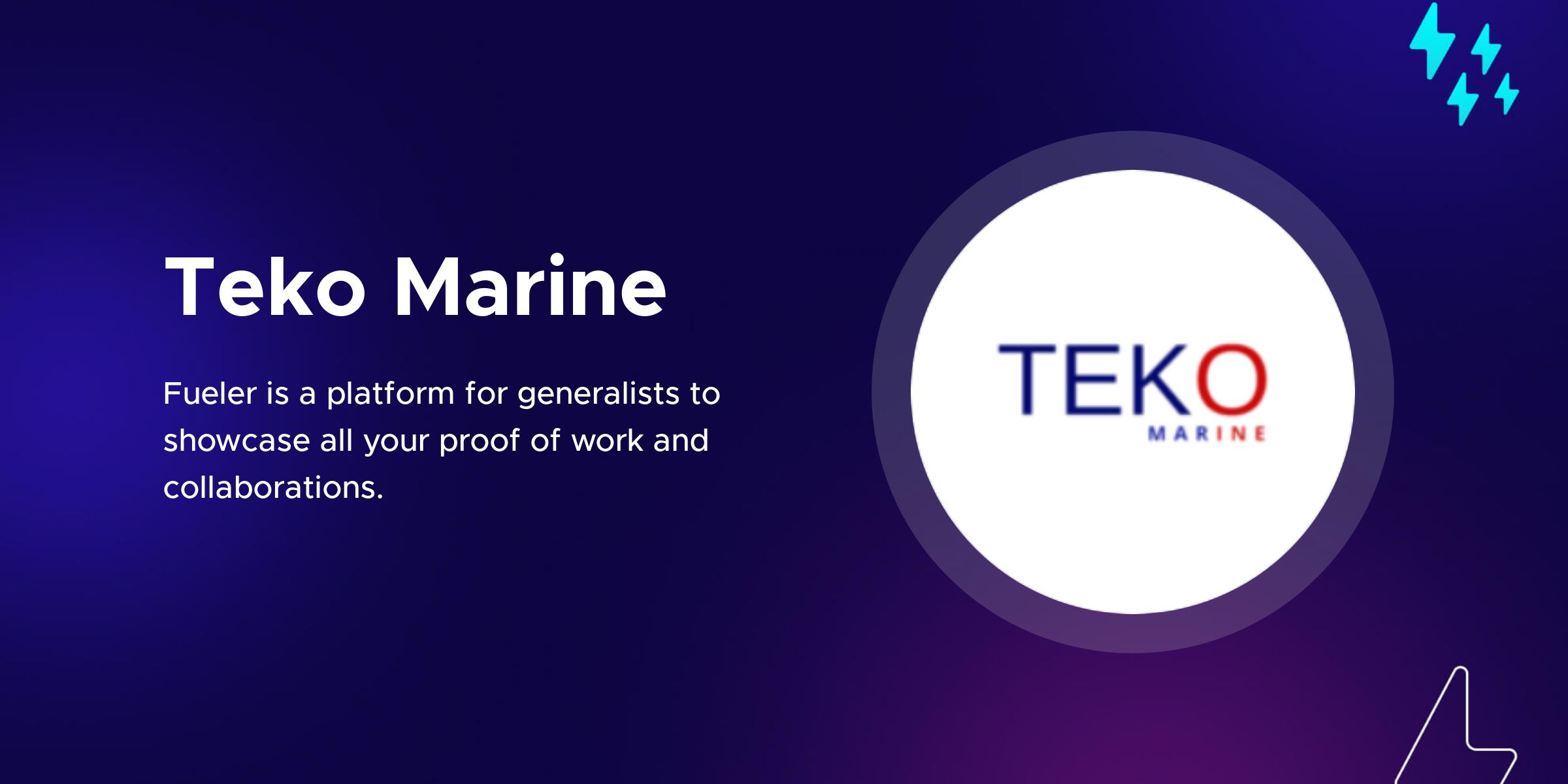 Teko Marine on Fueler.io