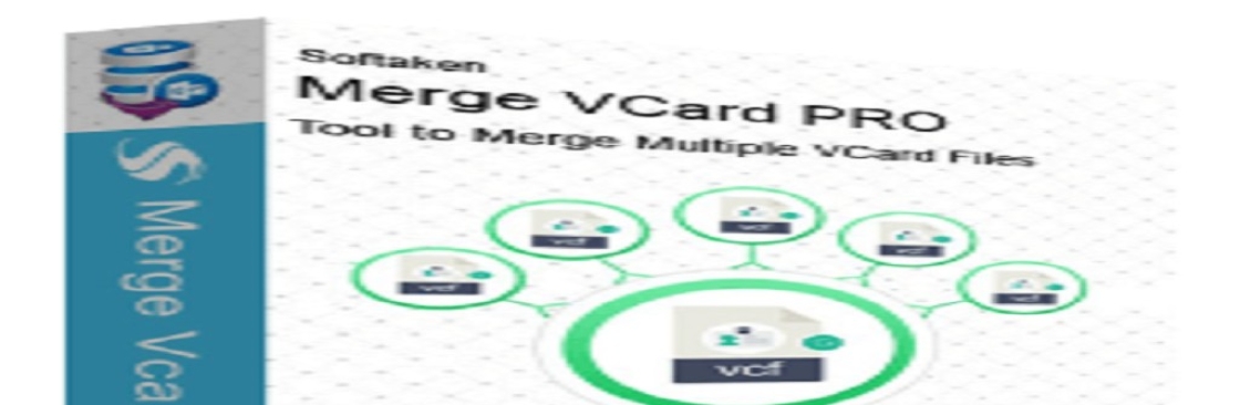 Softaken Merge vCard Software Cover Image