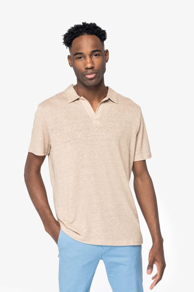 Mens Linen Polo Shirt | Ademend & Personaliseerbaar