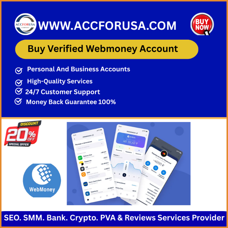 Buy Verified WebMoney Account - 100% Full Verified