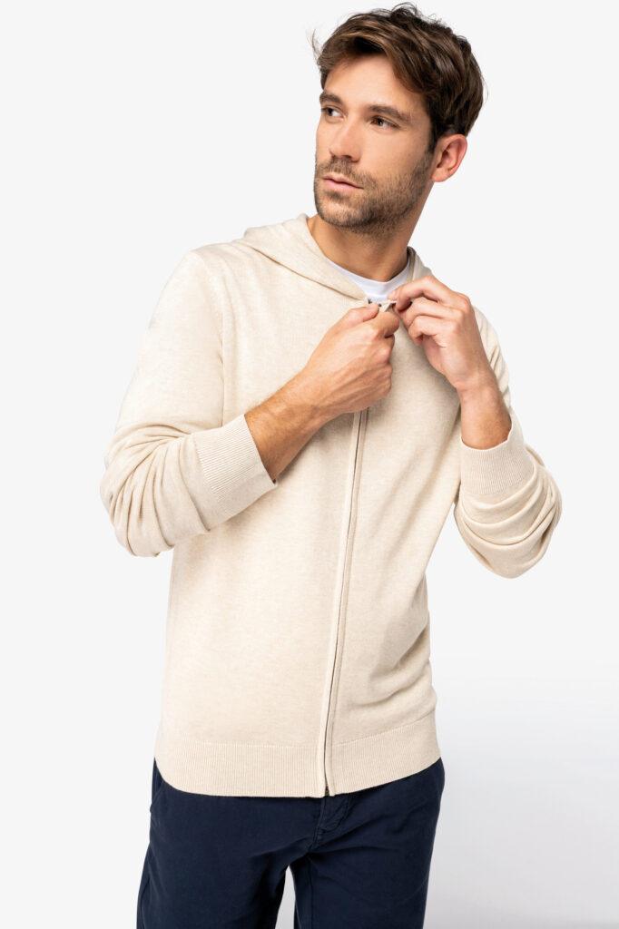 Eco-Friendly Men’s Lyocell Hooded Jumper - BorduurService Belgie