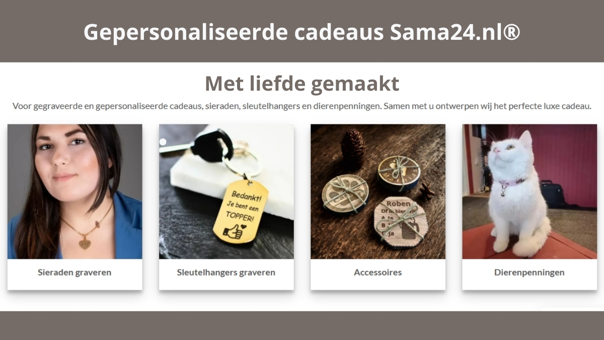 Gepersonaliseerde Cadeaus, Sieraden, Sleutelhangers graveren