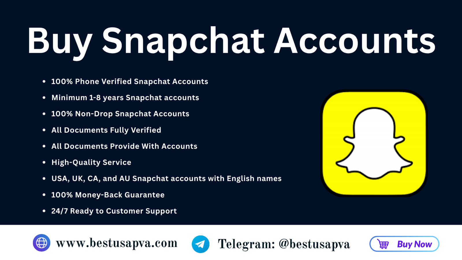 Top 40 Sites to Buy Snapchat Account (New/Old)