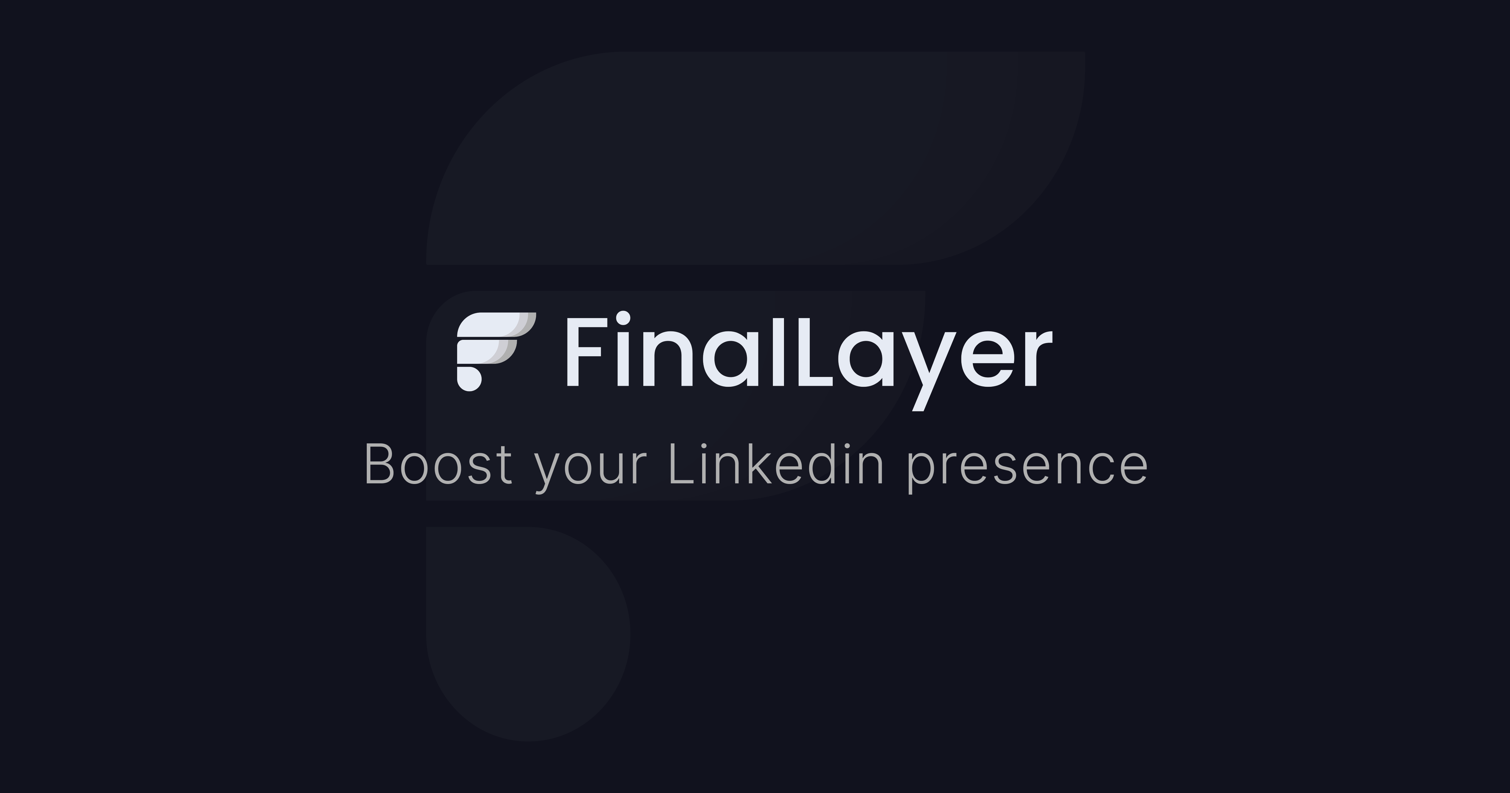 FinalLayer - AI LinkedIn Post Writing and Video Search & Clipping Platform