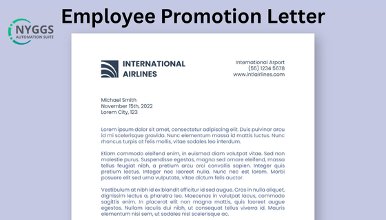 Employee Promotion Letter: 12+ Samples & Writing Guide - NYGGS