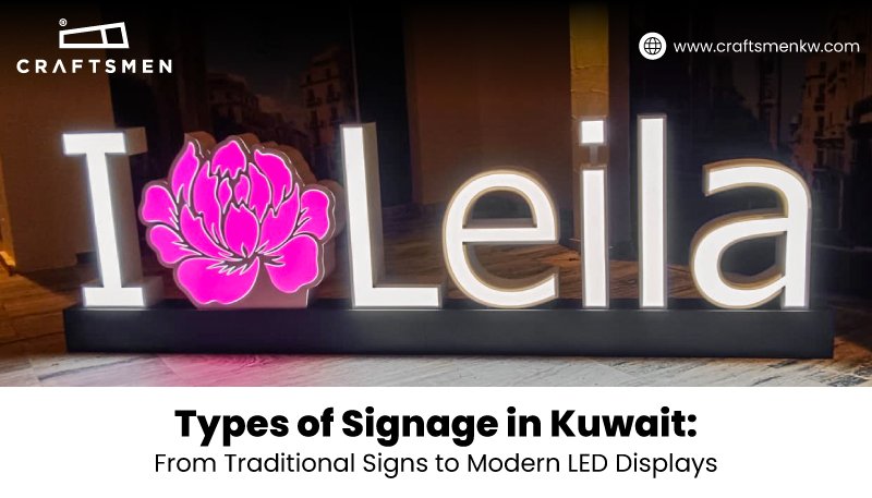 Types of Signage in Kuwait | Traditional & LED Signs