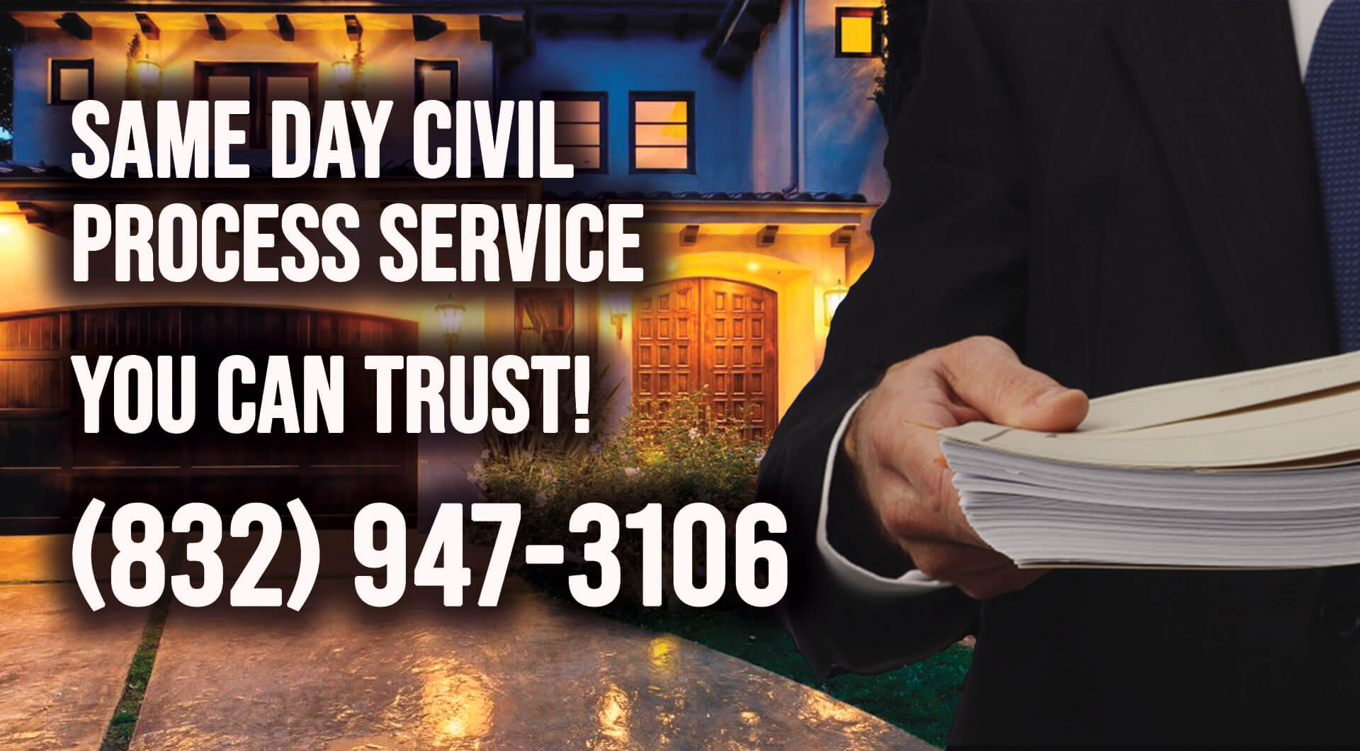 Trusted Process Server Fort Bend County, TX #1! Free Quote!