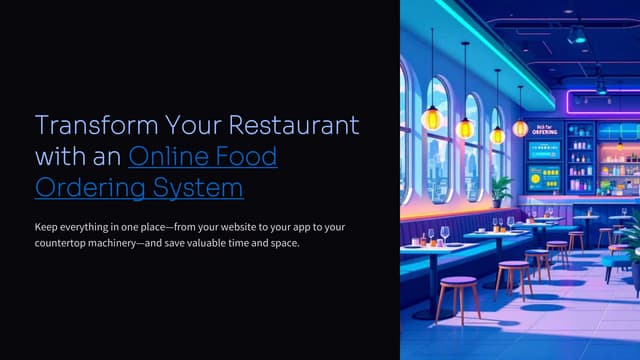 Transform Your Restaurant with a 0% Commission Online Food Ordering System | PDF