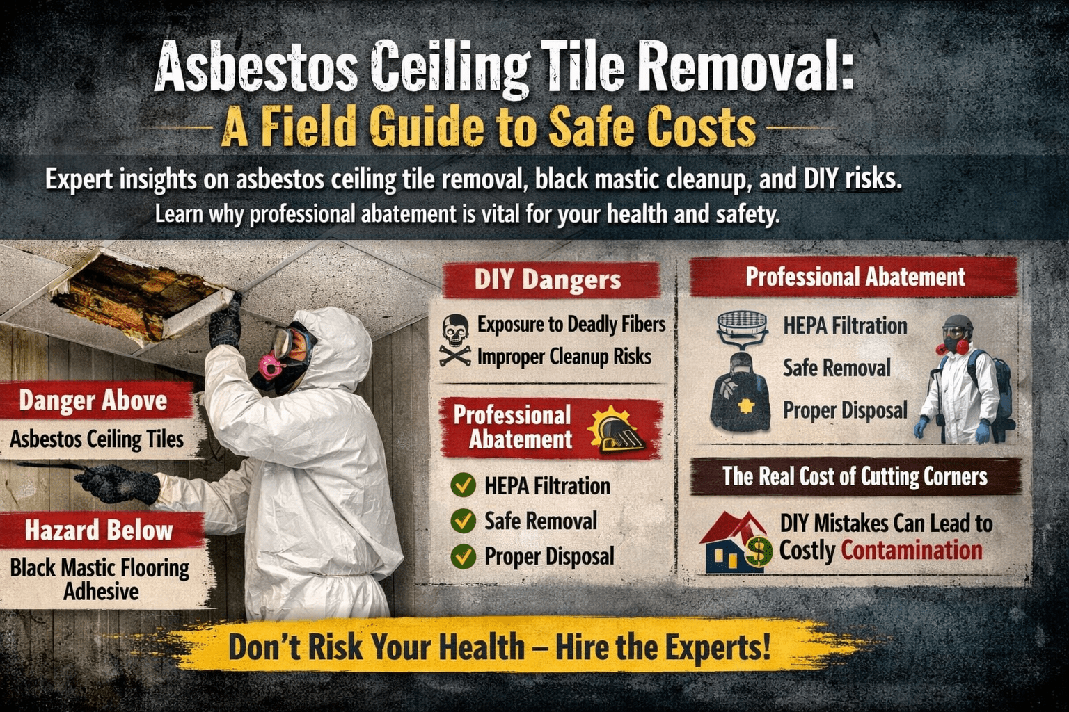 The Truth About Asbestos Ceiling Tile Removal: A Field Guide