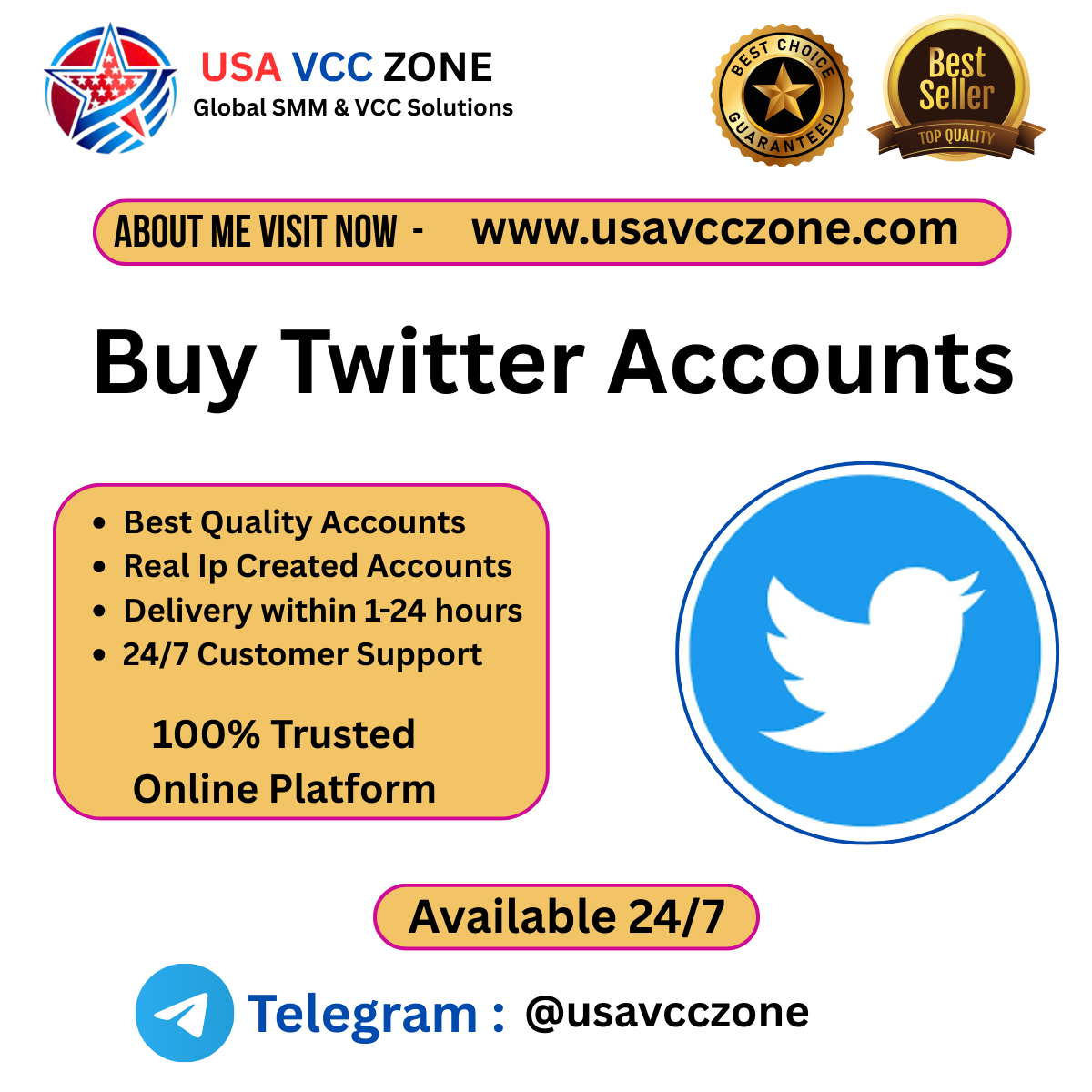 Buy Twitter Accounts - Fast & Secure | UsaVccZone