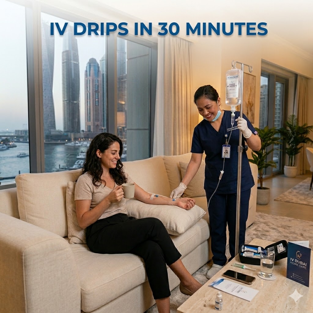 IV Therapy in Dubai at Home | 24/7 Mobile IV Drips & NAD+