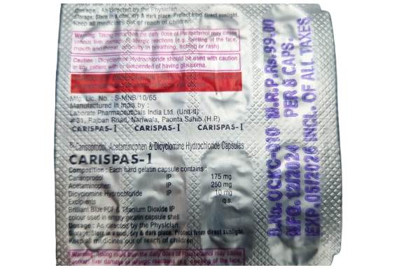 Buy Carispas-1 Online in the UK Without a Prescription