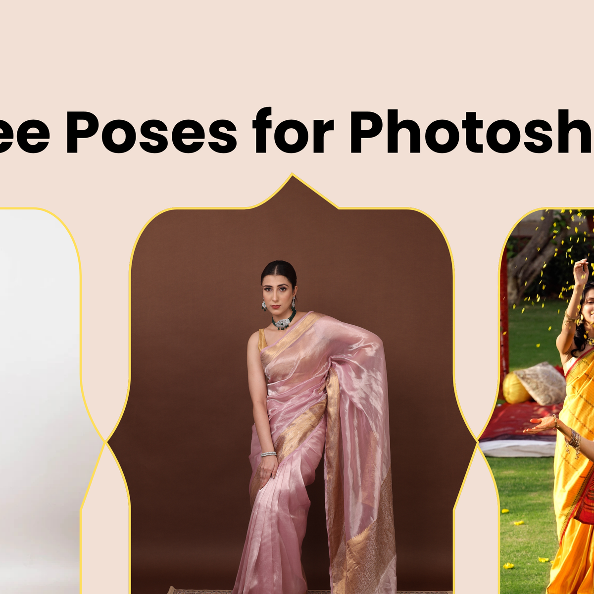 Saree Poses for Photoshoot: 25 Simple Beautiful Pose