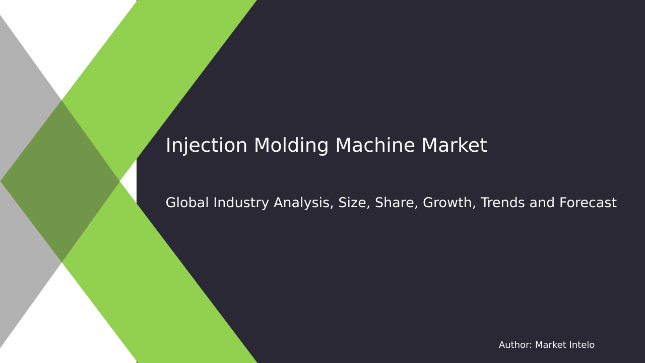 Injection Molding Machine Market Research Report 2033