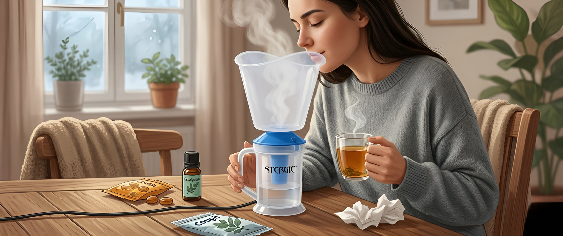 How a Steamer Can Help You Get Relief from Cold and Cough  – Stergic