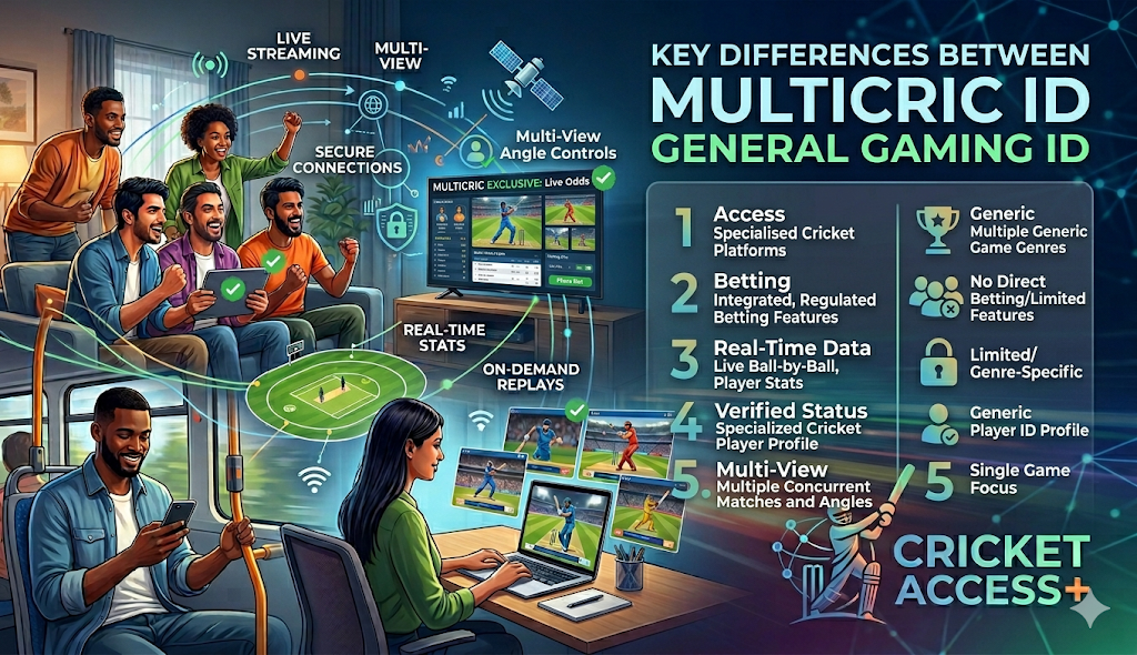 Key Differences Between MultiCric ID and General Gaming ID