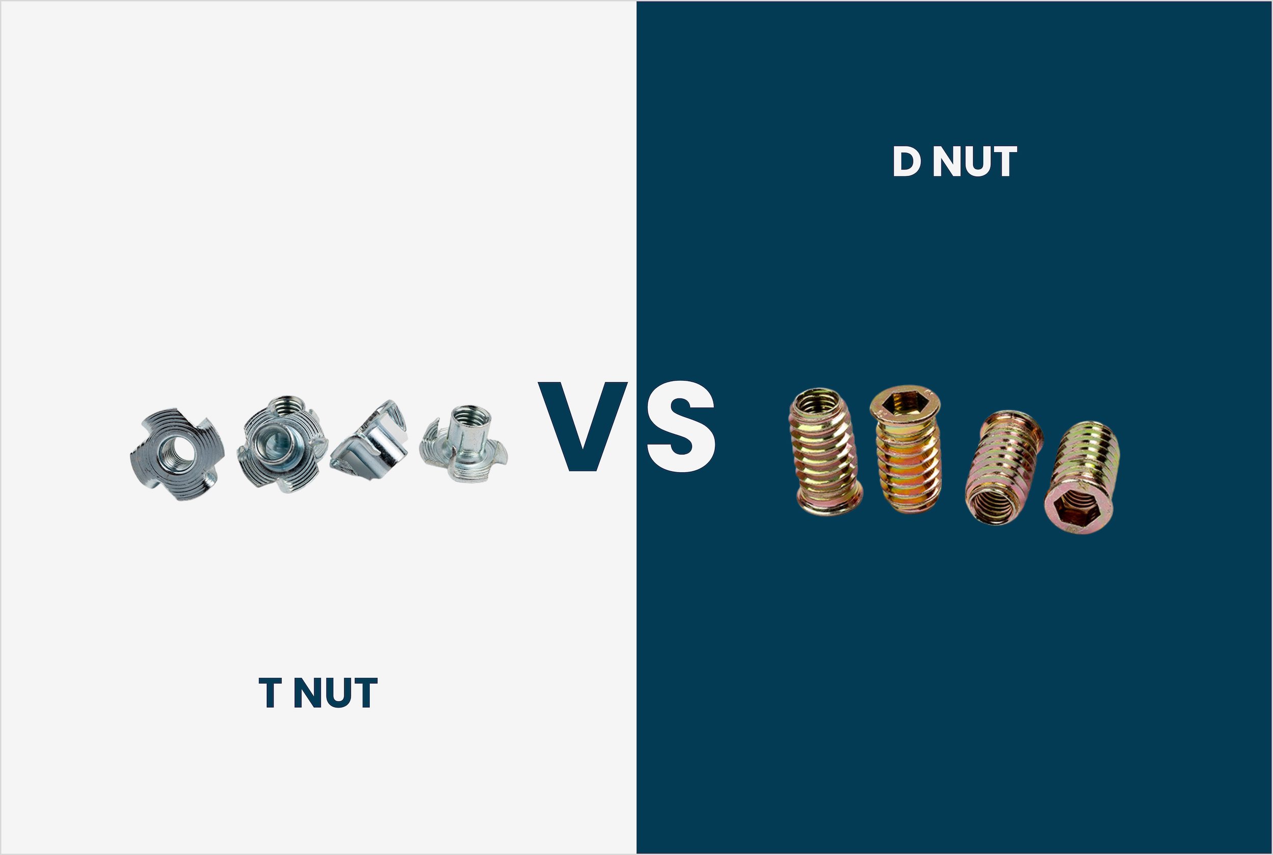 T-Nuts vs D-Nuts: Choosing the Right Insert for Wood - Fastener World (India)