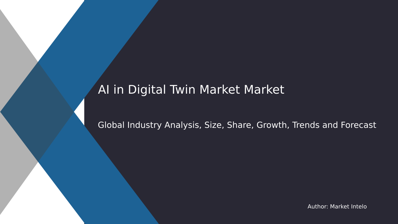 AI in Digital Twin Market Research Report 2033