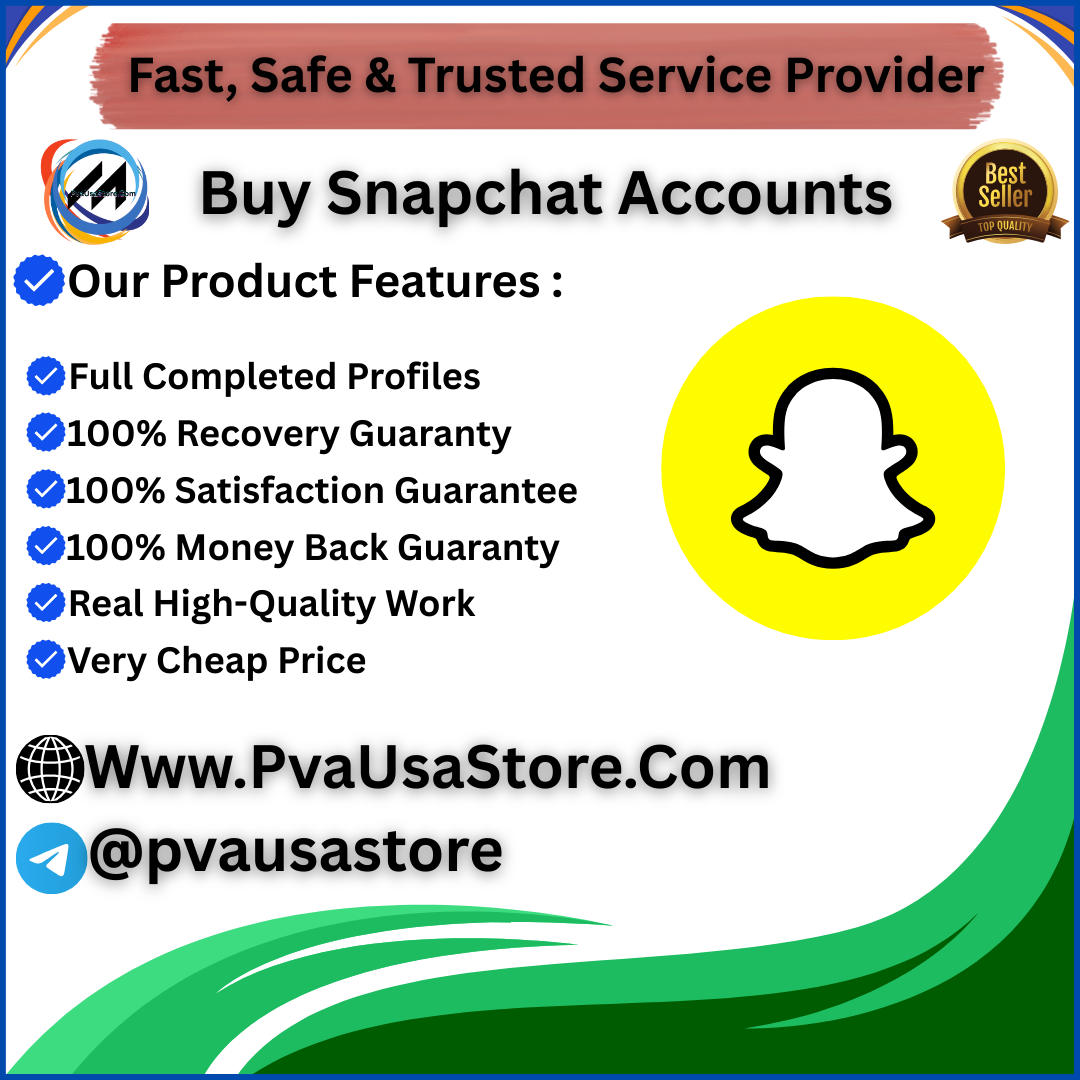 Buy Snapchat Accounts - PVA USA Store – Trusted Digital Marketing & Verified Account Solutions in the USA