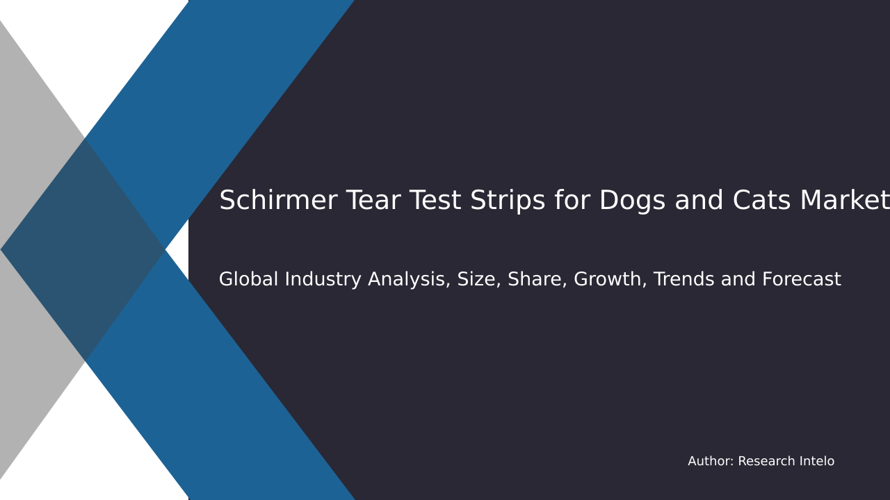 Schirmer Tear Test Strips for Dogs and Cats Market Research Report 2033