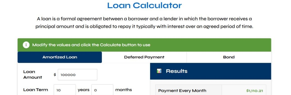 loan calculation Cover Image