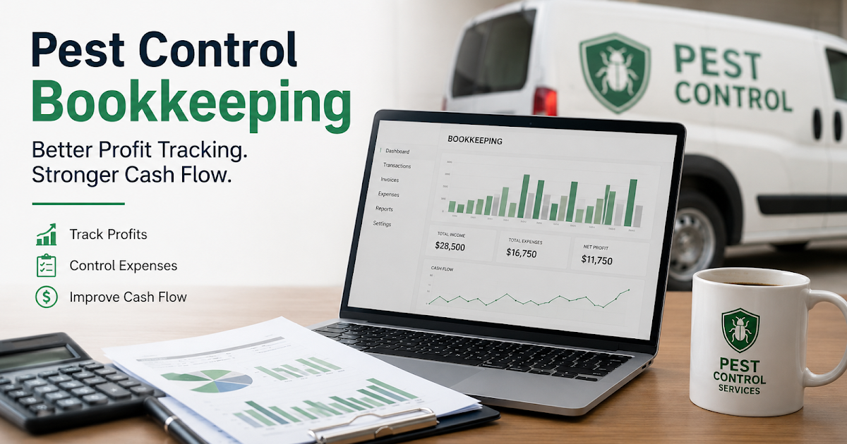 How Pest Control Bookkeeping Improves Profit Tracking and Cash Flow