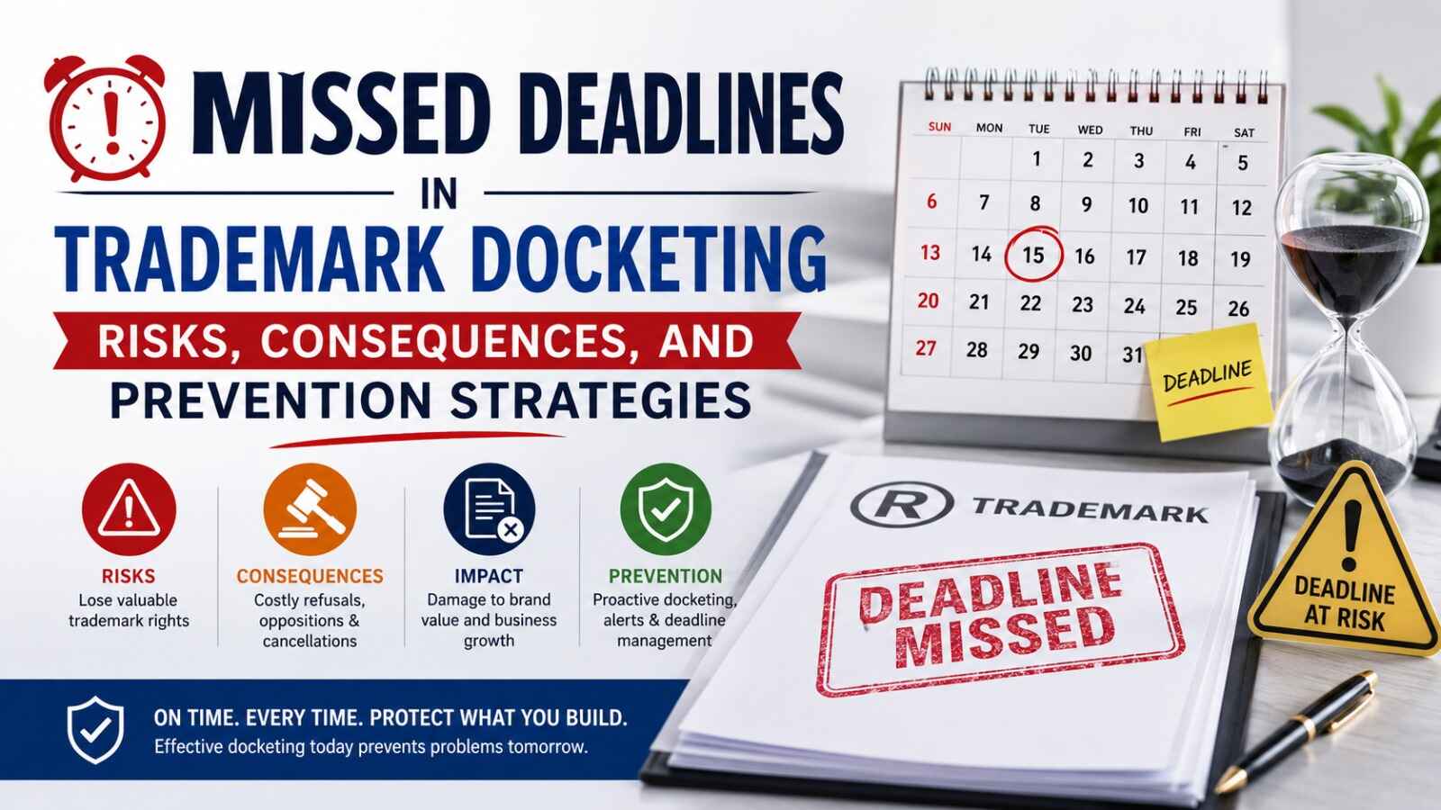 Missed Deadlines in Trademark Docketing | IP Brigade