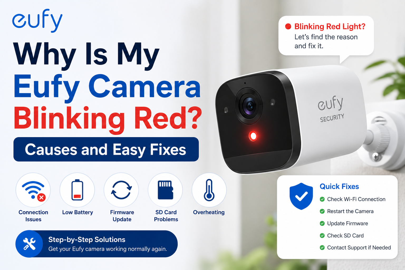 Eufy Camera Blinking Red | Eufy Setup Guide