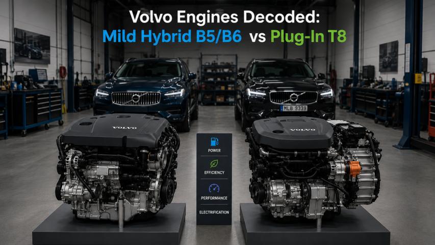 Volvo Engines Decoded: Mild Hybrid B5/B6 vs Plug-In T8