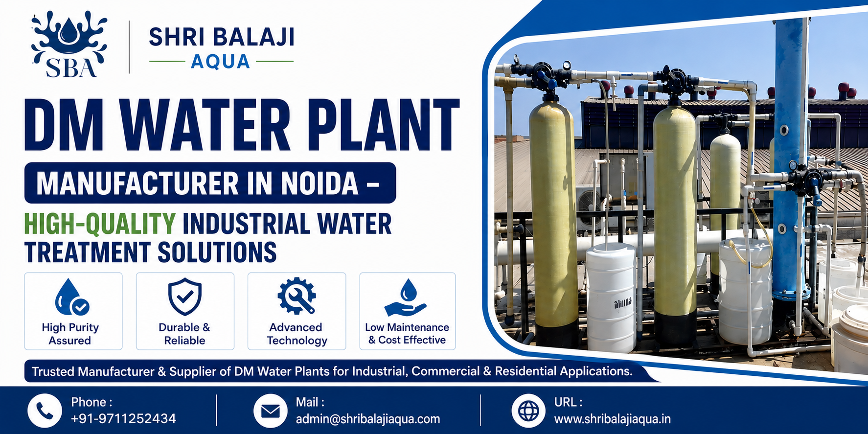 DM Water Plant Manufacturer in Noida – High-Quality Industrial Water Treatment Solutions - CQC Investigations
