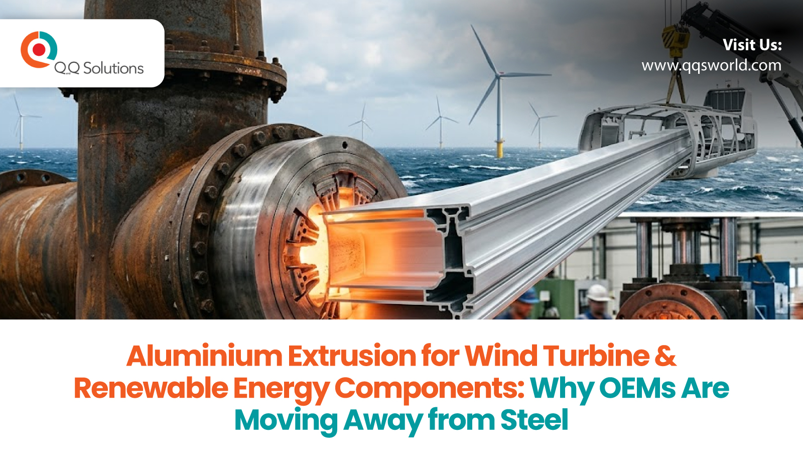 Aluminium Extrusion for Wind Turbine Components | QQS